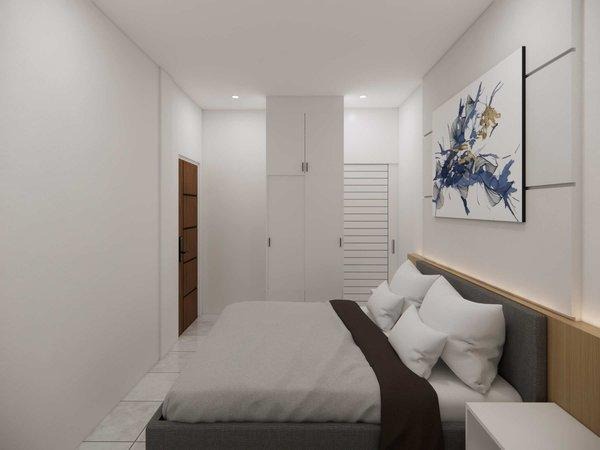 Kamar tidur after renovasi kosan modern minimalis Bengkong Kolam Mas Batam